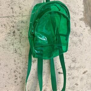 🔴Clear green mini backpack